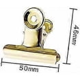 thumbnail image 2 of 20 Pack 2 Inch Polished Steel Clips, Metal Bulldog Binder Clips, Large Hinge Paper Clips Clamps for Food Bags, Pictures Photos, Art Crafts, Home Offic, 2 of 3