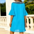 thumbnail image 5 of Vestido de Manga Ruffle Polka Chiffon Manga Larga Casual Cómodo Y Elegante para las Mujeres Primavera Verano Uso Diario, 5 of 5