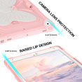 thumbnail image 4 of AmPm iPad Air 2 & iPad 9.7 2017/2018 & iPad Pro 9.7 Case, iPad 5th/6th Generation Case, 2 in 1 Rugged Full Body Shockproof Protective Girls Women Tablet Cover with Stand Pen Holder, Colorful Design, 4 of 8