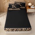 thumbnail image 4 of Erosebridal Brown K Letter Zipper Twin Comforter Sets with Fitted Sheet and 2 Pillowcases for Girls, Bow Bling Crystal Ribbon Zipper Bedding Set, Black Reversible, 4 Pieces, 4 of 7