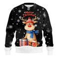 thumbnail image 5 of KANG His & Hers Christmas Sweatshirt | Unisex Ribbed Knit Pullover for Couples & Friends | Festive Matching SetBlackM, 5 of 5