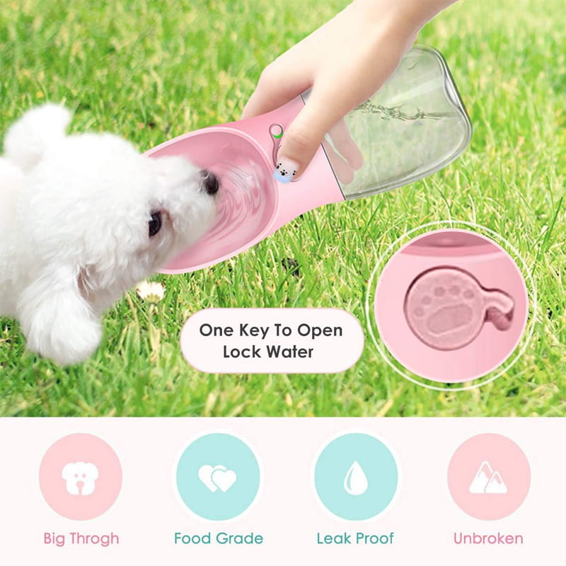 Dog Travel Water Bottle Portable Pet Dog Water Bottle Drinking Water Feeder for Dog Cat Outdoor Water Bowl Bottle Pet Supplies Durable