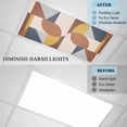 thumbnail image 3 of 2 Pack Art Decor Fluorescent Light Covers for Ceiling Lights Mid-Century Modern Abstract Geometric Multi Color Magnetic Ceiling Light Covers Overhead Light Filters for Office Classroom Home, 3 of 9