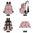 thumbnail image 4 of FORMRS Mini Backpack Purse for Women Travel Daypack Casual Shoulder Bag, Light Pink Doughnuts, 4 of 7