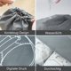 thumbnail image 3 of 10 Bolsas para zapatos Juego de bolsas para zapatos de lana impermeables a prueba de polvo con ventana de visualización y cordón para zapatos/zapatillas de deporte/botas/sandalias/zapatos de niños, 3 of 5