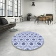 thumbnail image 4 of Ahgly Company Machine Washable Indoor Rectangle Transitional Lavender Blue Area Rugs, 5' x 7', 4 of 7