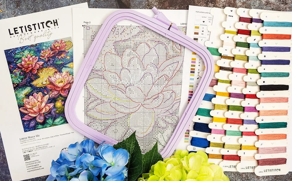 Water lily L9910 Counted Cross Stitch Kit