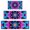 Colorful Mandala Tie, variant on Blue White Tie Dye Mandala Pattern Kitchen Rugs Sets Of 3,Kitchen Runner Rugs Non Skid Washable,Decorative Kitchen Floor Mats for Kitchen,Sink,Laundry,17"x30" 17"x47" 17"x59"