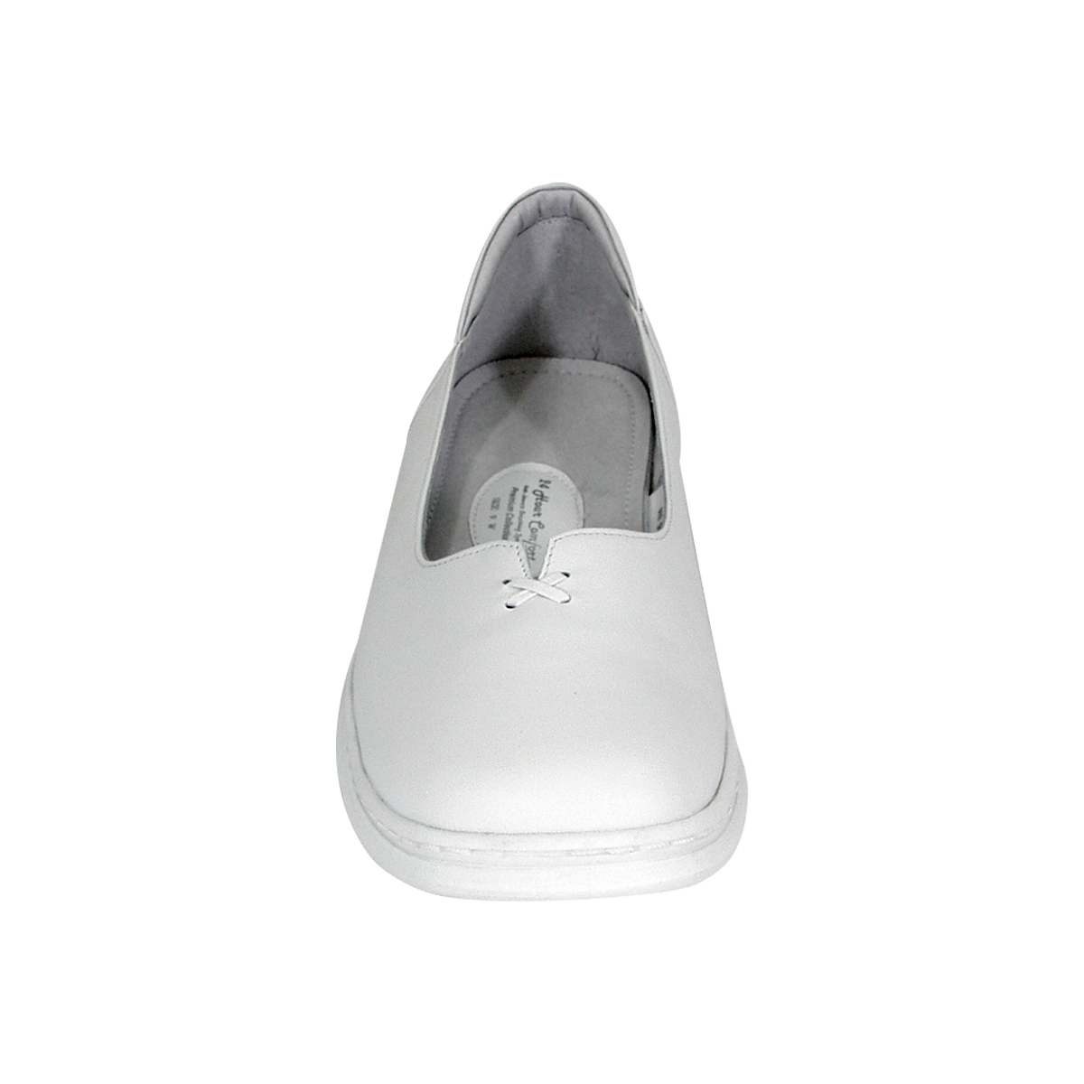 24 HOUR COMFORT Kallie Wide Width Professional Sleek Shoe WHITE 5