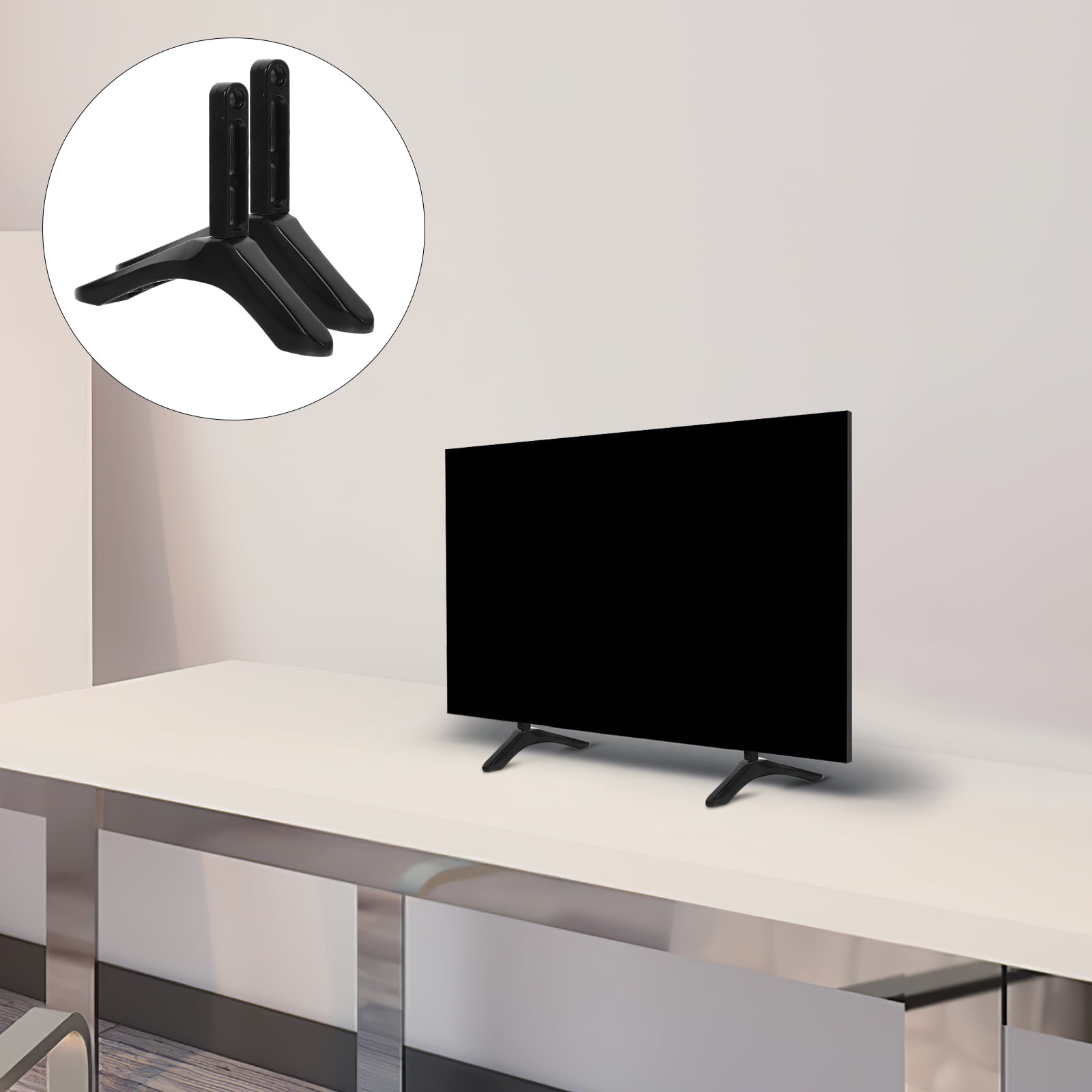 Universal TV Legs for vizo TV Base,TV Stand Legs with Screws