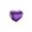 Purple Heart, variant on 925 Sterling Silver Christmas Hat Red Heart Charm Bead for Bracelet Charms Bangle Pendant Jewelry
