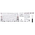 thumbnail image 2 of PBT Keycaps, Ultra Thick Wall Design, Dye Sublimation, Excellent Touch, Never Fade, for Mechanical Optical Keyboards, Compatible with 60/87/104/108 Key Specifications, 2 of 8