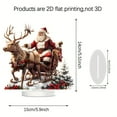 thumbnail image 3 of Santa Sleigh Acrylic Outdoor Decor For Gardens And Potted Plants Weather Resistant Festive Lawn Ornament With Stakes For Secure Ground Display And Christmas Cheer, 3 of 6