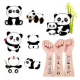 thumbnail image 3 of 120 PCS (24 Sheets) Panda Temporary Tattoos, Birthday Decorations Panda Party Favors, 3 of 3