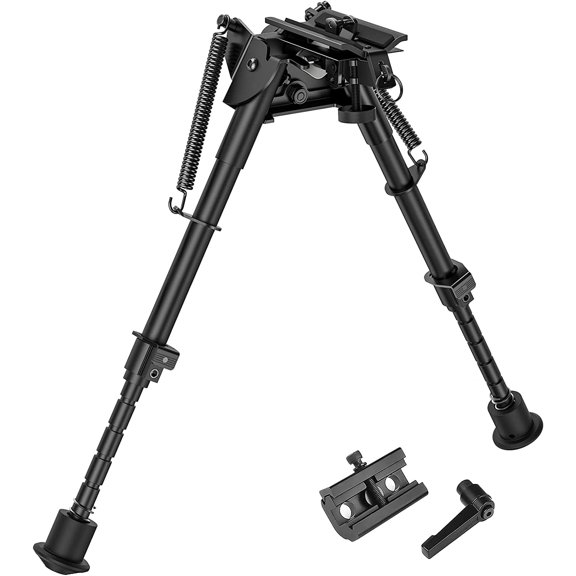 CVLIFE 9-13"Bipod, Pivot Tilt Bipod with Swivel-Stud & Detachable S Lock Lever