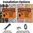 thumbnail image 3 of Shutdown Machine Before Cleaning With Symbol OSHA WARNING Rigid Plastic Sign 18 Inch x 12 Inch - 10 Pack, 3 of 8
