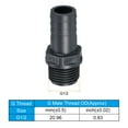 thumbnail image 5 of Uxcell Barb Hose Fitting Barbed Male Thread Pipe Connector Adapter 16mm 1, 5 of 5