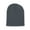 Charcoal, variant on Blank Short Beanie KnitCap , Heather Grey