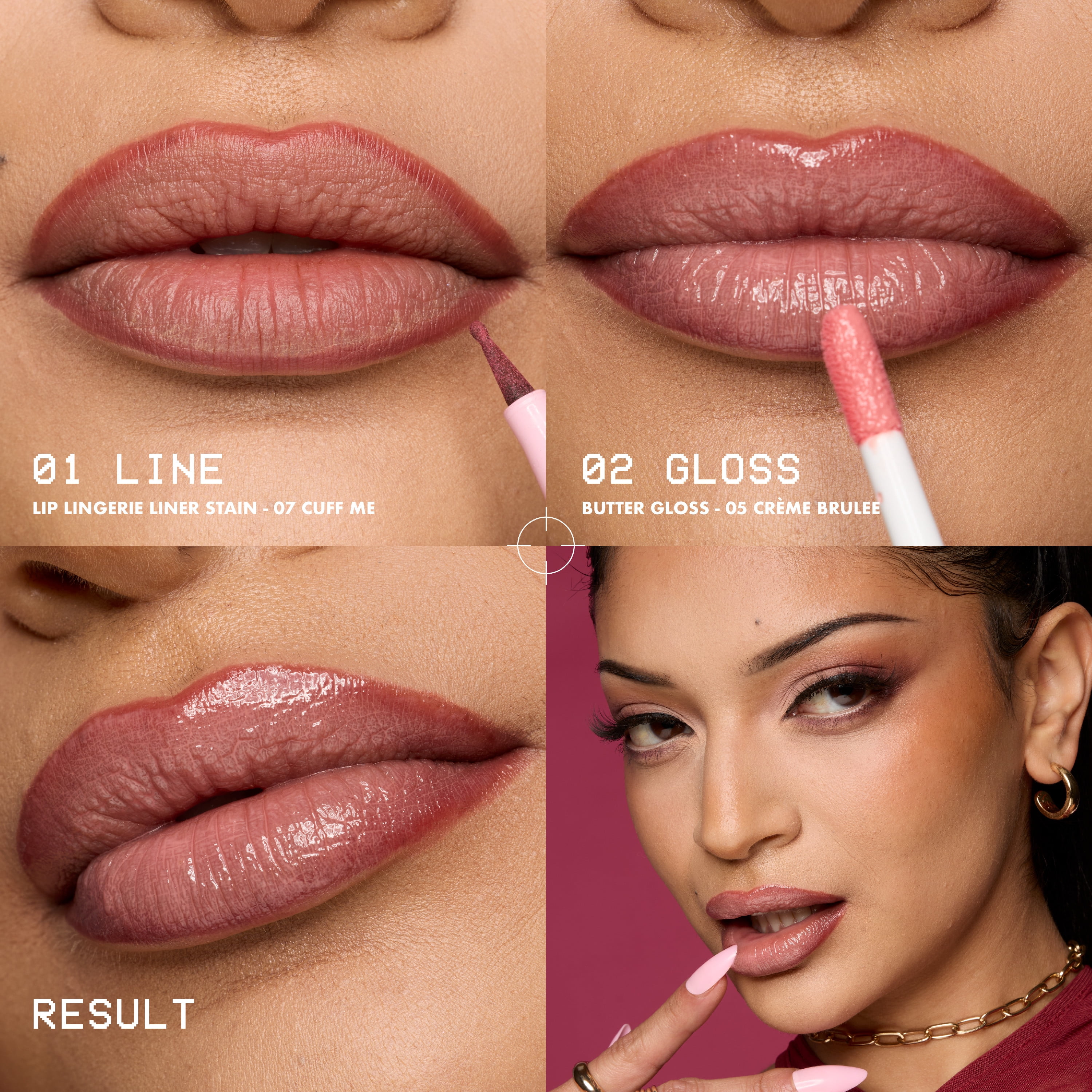 NYX Professional Makeup Lip Lingerie Lip Liner Stain, Waterproof Lip Color, Barley There, 0.03 fl oz
