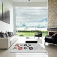 thumbnail image 7 of Ahgly Company Machine Washable Indoor Square Transitional Granite Gray Area Rugs, 3' Square, 7 of 7