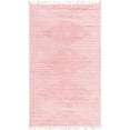thumbnail image 3 of Unique Loom Chindi Cotton Collection Area Rug - Briah (5' 1" x 8' Rectangle Rose/Ivory), 3 of 7