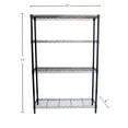 TRINITY 4Tier Wire Shelving Rack, Bronze
