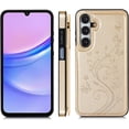 thumbnail image 3 of Phone Case for Samsung Galaxy A15 5G/4G with Tempered Glass Screen Protector Card Holder Wallet Cover Stand Flip Leather Cell Accessories Glaxay A 15 15A SM A156B A155F Cases Women Men Golden, 3 of 7