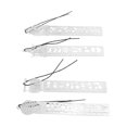 thumbnail image 4 of Stencil Ruler, Unique Shape Metal Ruler Multifunctional Portable Hollow Design  For Gift Cards For Drawing For Scrapbooking, 4 of 8