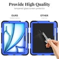 thumbnail image 3 of Funda BLOSOMEET para iPad Air 11 M3 2025 M2 2024 Azul, 3 of 8