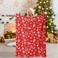 thumbnail image 5 of Dongrere Throw Blanket for Bed Christmas Snowflake Blanket for Couch, Travel & Office - Snowflake Print Warm Winter & Gift Idea, 5 of 8