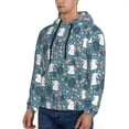 thumbnail image 3 of Sikiie Forest Rabbit Men's Hoodie, Essentials Hoodie, Sweatshirt, Pullover Hooded Sweatshirt for Men-Large, 3 of 7