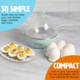 thumbnail image 2 of Tasty Mini Rapid Egg Cooker Capacidad Para 5 Huevos Para Huevos Duros O Tortillas Perfectos Apagado Automático Aqua, 2 of 7
