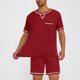 thumbnail image 2 of Camisetas Casuales Elegante Pijama Conjunto Ligero Seco de Manga Corta Y Pantalones Cortos, Ropa de Dormir Cómoda Suave para Relajarse, Correr Y Regalos, 2 of 9