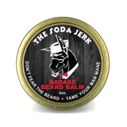 Badass Beard Care Beard Balm - The Soda Jerk Scent, 2 oz - All Natural Ingredients, Keeps Beard and Mustache Full, Soft and Healthy, Reduce Itchy and Flaky Skin, Promote Healthy Growth