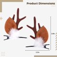 thumbnail image 6 of Christmas Reindeer Antlers Hair Clips, Hairpins with Deer Horn Ears, Christmas Hair Accessories, Cute Deer Headdresses, Stocking Stuffers for Women, 6 of 7