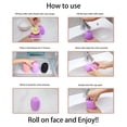 thumbnail image 3 of Silicone Ice Roller Facial Massager - Brighten Skin, Reduce Puffiness, Reusable Ice Roller for Face & Eyes, Freezer (1Pack, Black), 3 of 6