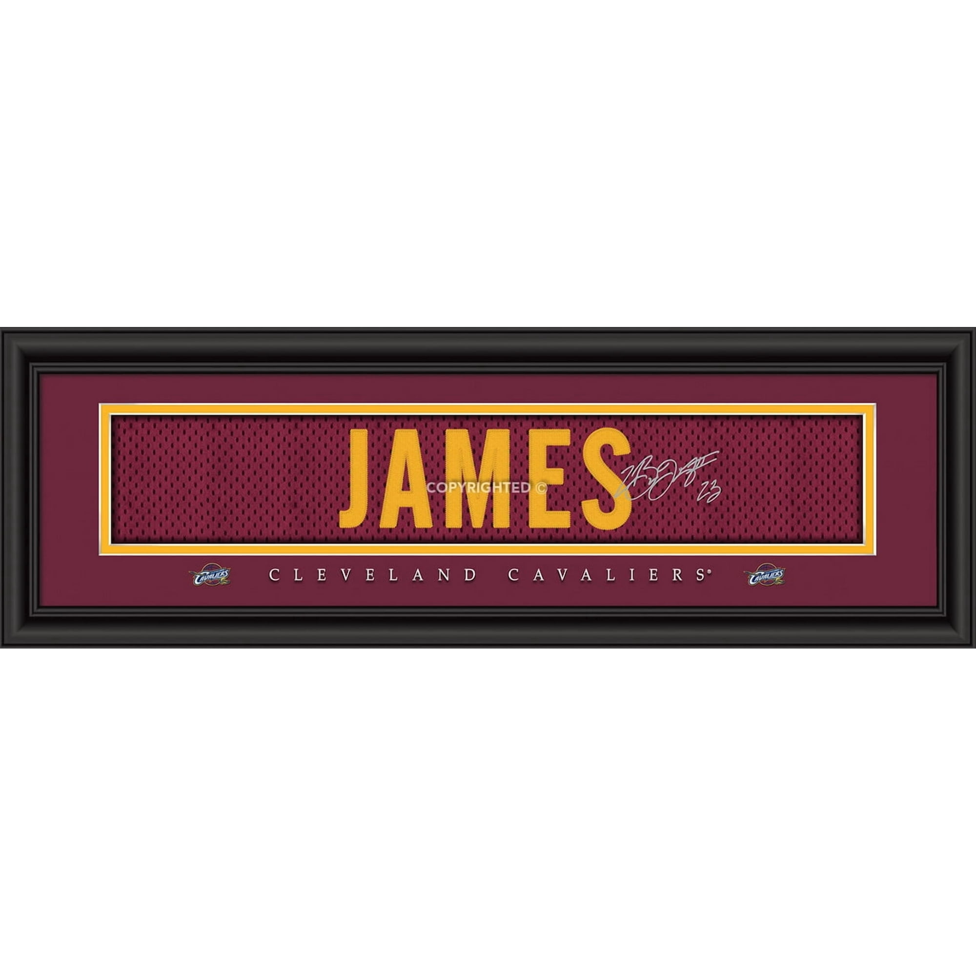 Cleveland Cavaliers Lebron James Signature Print