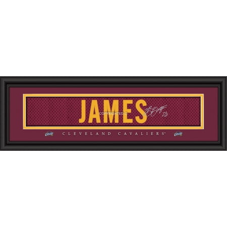 Cleveland Cavaliers Lebron James Signature Print