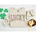 thumbnail image 3 of Lucky Sweatshirt, Clover Sweatshirt, St Patricks Day Sweatshirt, Saint Patrick's Pullover, Lucky Sweater, Clovers, Simple Holiday Sweater 1863553493, 3 of 5