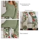 thumbnail image 2 of Conjunto De Pijama Para Mujer, Elegante Cuello Redondo, Conjunto De Ropa De Salón De Manga Larga Para Mujer, Lavable A Máquina, único Para El Hogar ANGGREK Otros, 2 of 6