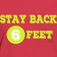 thumbnail image 4 of CafePress - Stay Back 6 Feet (Neon/Blkbg) T Shirt - Women's Traditional Fit Dark T-Shirt, 4 of 5
