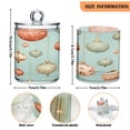 thumbnail image 3 of Ryvnso 2 Pack Qtip Holder Organizer Christmas Balls Bathroom Cotton Swabs Cans Storage Canister, 3 of 7