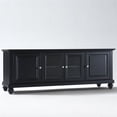 thumbnail image 1 of Crosley Cambridge Meuble Télé Bas de 60 Pouces en Noir, 1 of 5