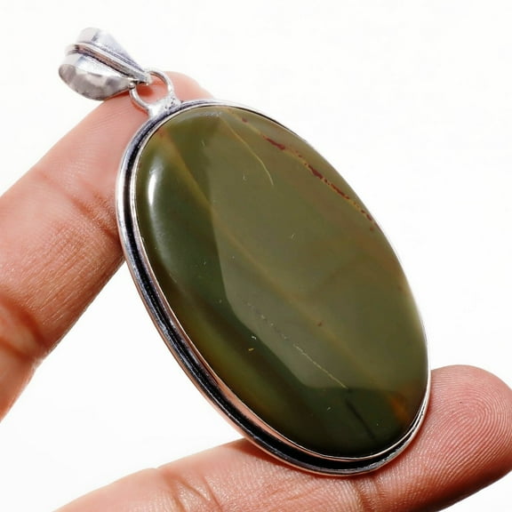 Bloodstone Gemstone Handmade Ethnic Anniversary Gift Pendant Jewelry 2.8" SA 716