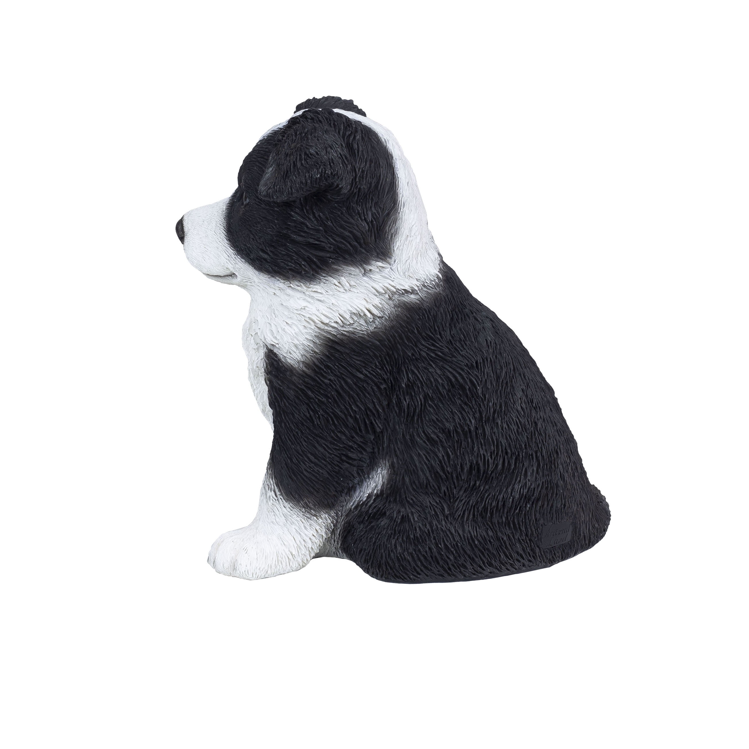 SOREAL White & Black baby Sheepdog | Handpainted Decorative Puppy Statue for Home & Garden Decor | Premium Polyresin Dog Statue | Gift for Dog Lovers | Weather-Resistant Indoor/Outdoor Decor