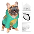 thumbnail image 3 of Fotbe Sunflower Gnomes5 Print Small Dog Sweater Hoodies Pet Grey Hooded Soft Fleece Sweatshirts with Pocket Fall Winter Puppy Cat Sweaters Warm Clothes-Medium, 3 of 7