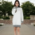 thumbnail image 6 of Women's Sweater Dress with Cozy Fit and Stylish Design - Medium, White, 6 of 7