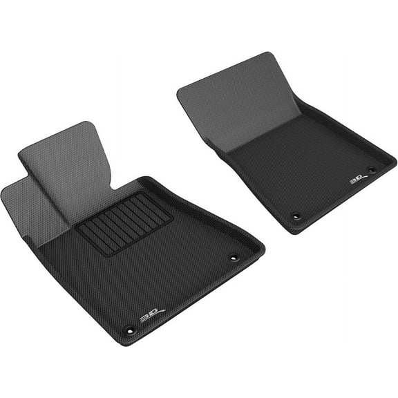 3D MAXpider Custom Fit Kagu Floor Mat (Black) Compatible for Lexus GS 2005-2011-Front Row