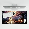 thumbnail image 4 of Spooky Halloween Night Witch Golden Retriever Glowing Pumpkins Desk Mat Full Keyboard Mouse Pad Goldens Dog Lover Gifts Idea Large Mousepad - 12015, 4 of 5