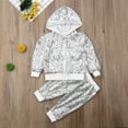 thumbnail image 1 of Toddler Kids Baby Girl Zipper Pullover Clothes Set Tops Jacket Pants Sequins Tracksuit Outfits 1-6Y, 1 of 5
